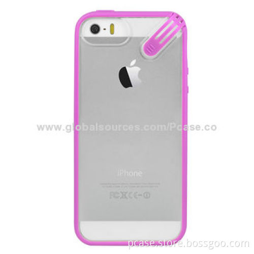 Shawl Transparent TPU Case for iPhone 5S, OEM Packaging Welcomed